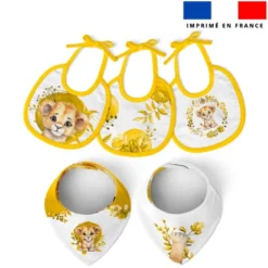Coupon éponge kit puériculture lionceau aquarelle