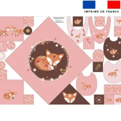 Coupon éponge kit puériculture folk fox