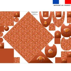Coupon éponge kit puériculture motif amis ptit déj - Création Stillistic