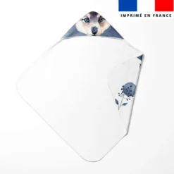 Coupon éponge kit puériculture husky aquarelle