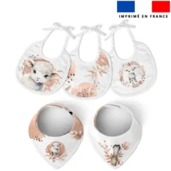 Coupon éponge kit puériculture agneau aquarelle
