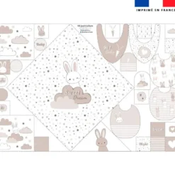 Coupon éponge kit puériculture motif poissons bonbons - Création Stillistic