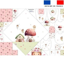 Coupon éponge kit puériculture fées et maisonnettes