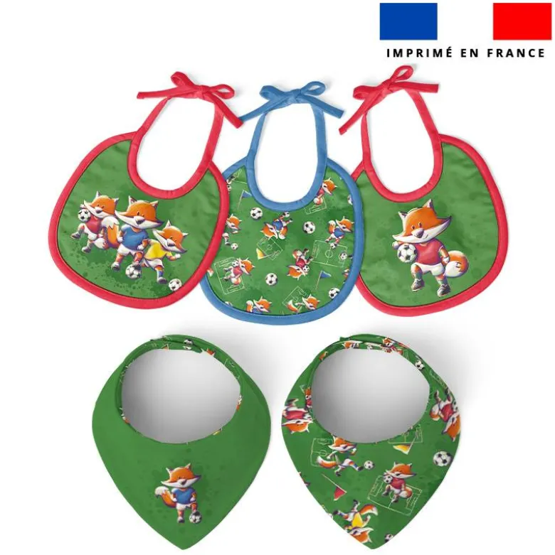 Coupon éponge kit puériculture motif renard foot - Création Stillistic