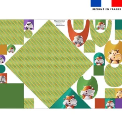 Coupon éponge kit puériculture motif animaux Lou-Sticks - Création Stillistic