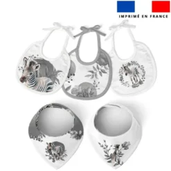 Coupon éponge kit puériculture zèbre aquarelle