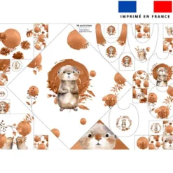 Coupon éponge kit puériculture loutre aquarelle