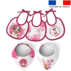 Coupon éponge kit puériculture chien aquarelle