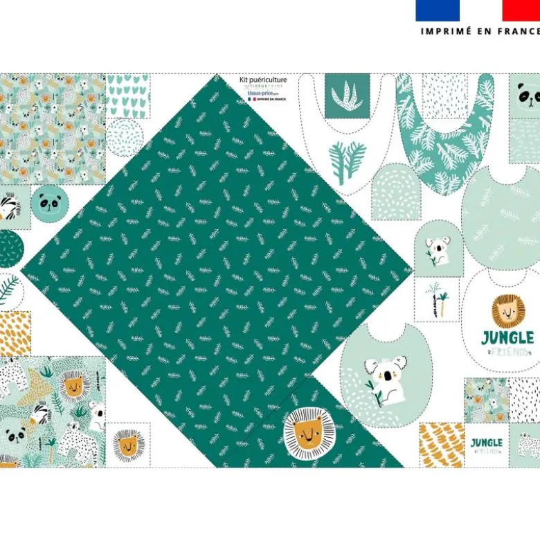 Coupon éponge kit puériculture jungle friends
