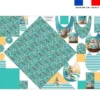 Coupon éponge kit puériculture motif hippo en vacances - Création Stillistic