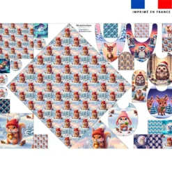Coupon éponge kit puériculture animaux de noël