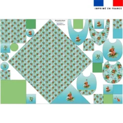 Coupon éponge kit puériculture motif capybara - Création Stillistic