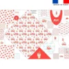 Coupon éponge kit puériculture animaux pompiers