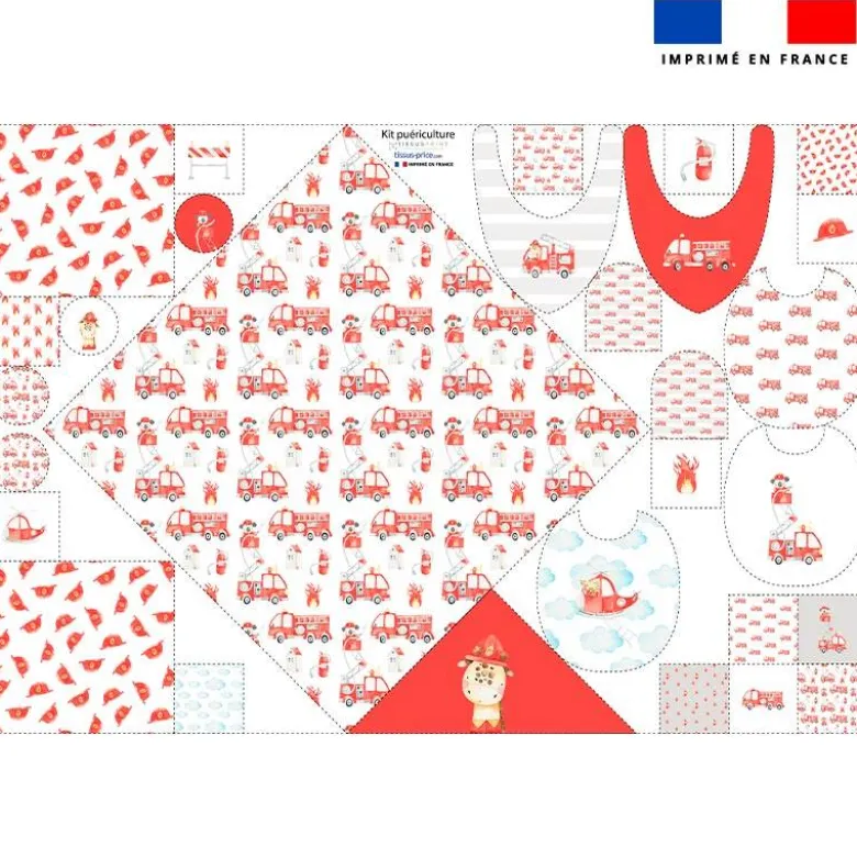 Coupon éponge kit puériculture animaux pompiers