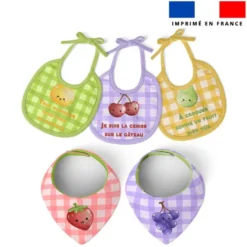 Coupon éponge kit puériculture fruits kawaï