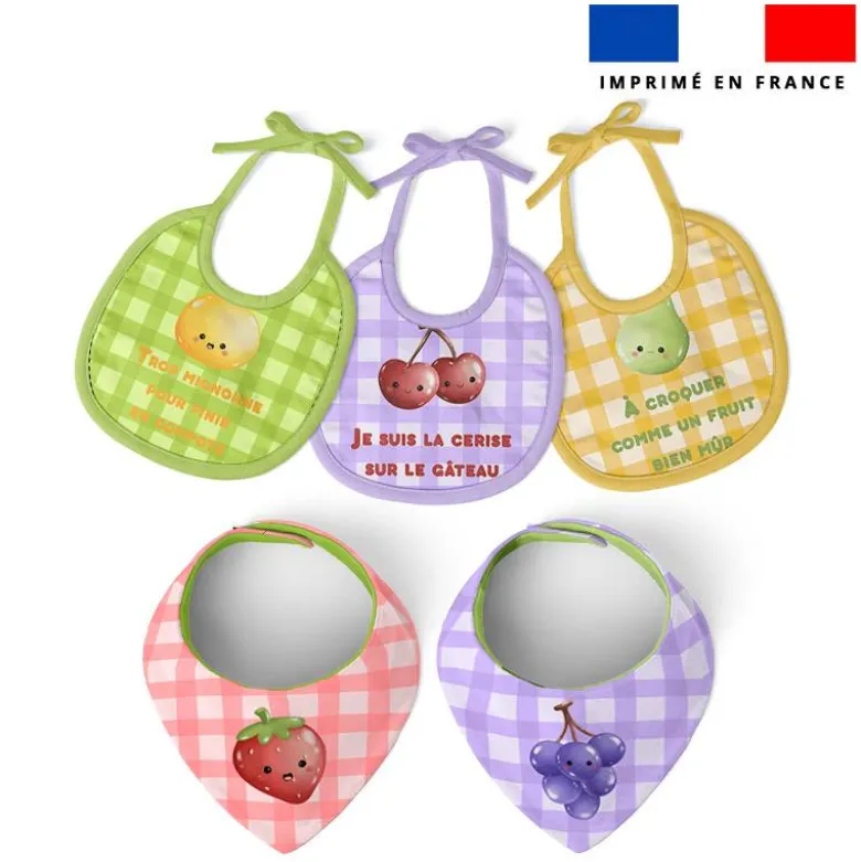 Coupon éponge kit puériculture fruits kawaï