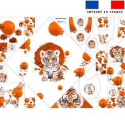 Coupon éponge kit puériculture tigre aquarelle