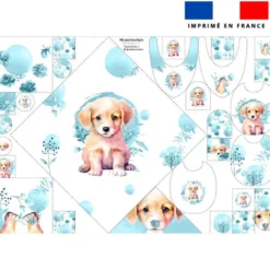 Coupon éponge kit puériculture labrador aquarelle