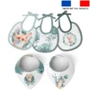 Coupon éponge kit puériculture renard aquarelle