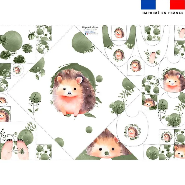 Coupon éponge kit puériculture choupisson aquarelle