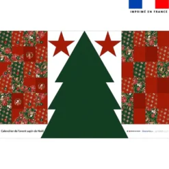 Coupon pour Calendrier de l'avent Sapin motif animaux couronne de noel - Création Stillistic