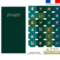 Coupon pour Calendrier de l'avent motif fleurs et gâteaux de Noël