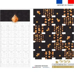 Coupon pour Calendrier de l'avent blanc motif Noël pain d'épices - Création Stillistic