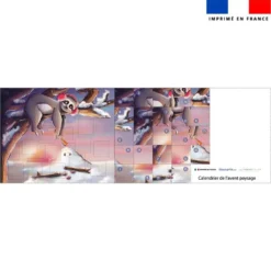 Coupon pour Calendrier de l'avent Paysage motif Paresseux - Création Stillistic