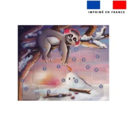 Coupon pour Calendrier de l'avent Paysage motif Paresseux - Création Stillistic