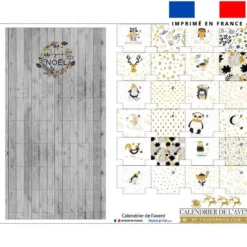 Coupon pour Calendrier de l'avent motif ambiance d'hiver