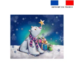 Coupon pour Calendrier de l'avent Paysage motif Ours polairede noel - Création Stillistic