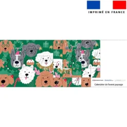 Coupon pour Calendrier de l'avent Paysage motif chien de noel