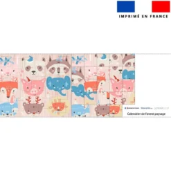 Coupon pour Calendrier de l'avent Paysage motif animaux pastel