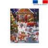 Coupon pour Calendrier de l'avent Paysage motif village Souris de noel - Création Stillistic