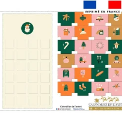 Coupon pour Calendrier de l'avent motif ambiance Noel