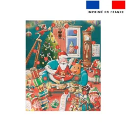 Coupon pour Calendrier de l'avent Paysage motif maison du père Noël - Création Stillistic