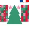 Coupon pour Calendrier de l'avent Sapin motif chien de Noel