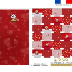 Coupon pour Calendrier de l'avent motif panda de noel - Création Stillistic