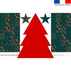 Coupon pour Calendrier de l'avent Sapin motif Teckels de Noël - Création Stillistic