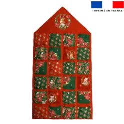 Coupon pour Calendrier de l'avent motif animaux couronne de noël - Création Stillistic