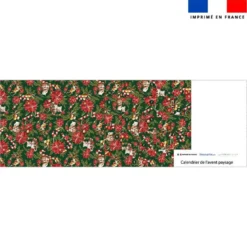 Coupon pour Calendrier de l'avent Paysage motif animaux couronne et fleur de noel - Création Stillistic