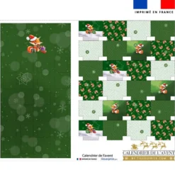 Coupon pour Calendrier de l'avent motif renard de noël - Création Stillistic