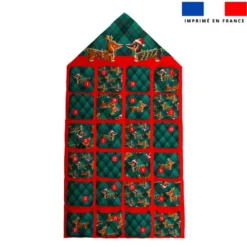 Coupon pour Calendrier de l'avent motif Teckels de Noël - Création Stillistic