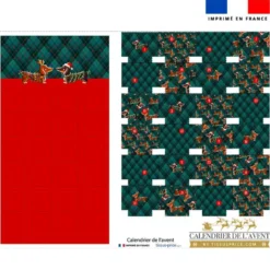 Coupon pour Calendrier de l'avent motif Teckels de Noël - Création Stillistic