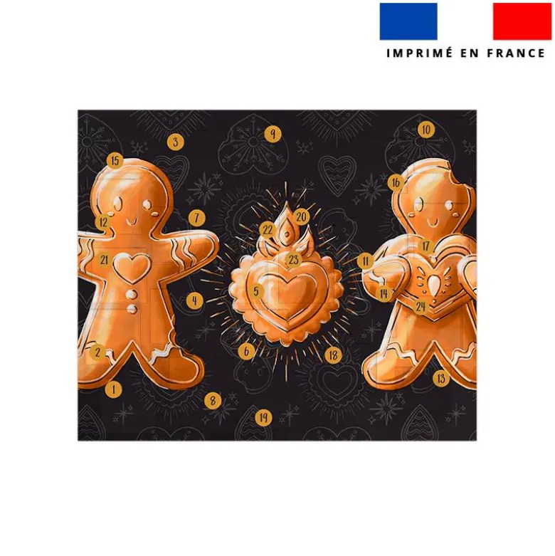 Coupon pour Calendrier de l'avent Paysage motif Noël pain d'épices - Création Stillistic