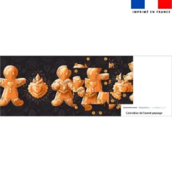 Coupon pour Calendrier de l'avent Paysage motif Noël pain d'épices - Création Stillistic