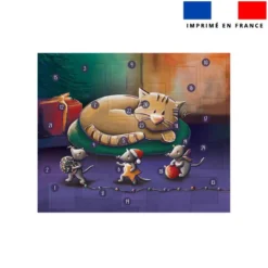Coupon pour Calendrier de l'avent Paysage motif Chat et souris de noel - Création Stillistic