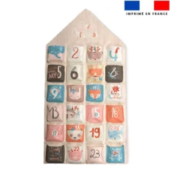 Coupon pour Calendrier de l'avent motif animaux pastel