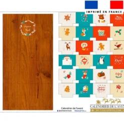 Coupon pour Calendrier de l'avent bois motif pain d'épice