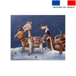 Coupon pour Calendrier de l'avent Paysage motif Traineau animaux - Création Stillistic